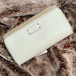 Kate Spade wallet in pink and white two tone